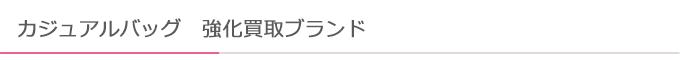 カジュアルバッグ　強化買取ブランド